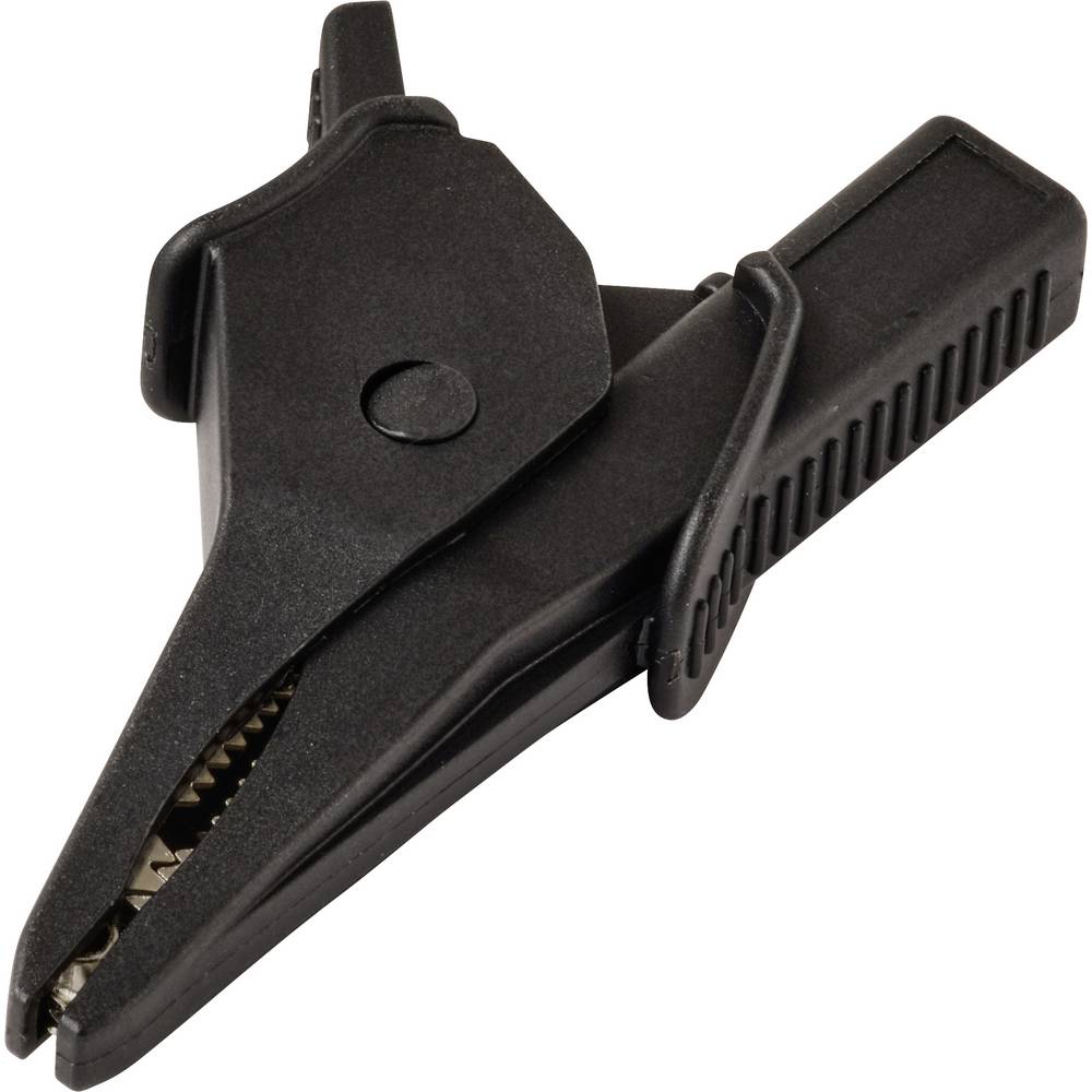 VOLTCRAFT MSK-135 sw Krokodillenklem Steekaansluiting 4 mm CAT IV 600 V, CAT III 1000 V Zwart