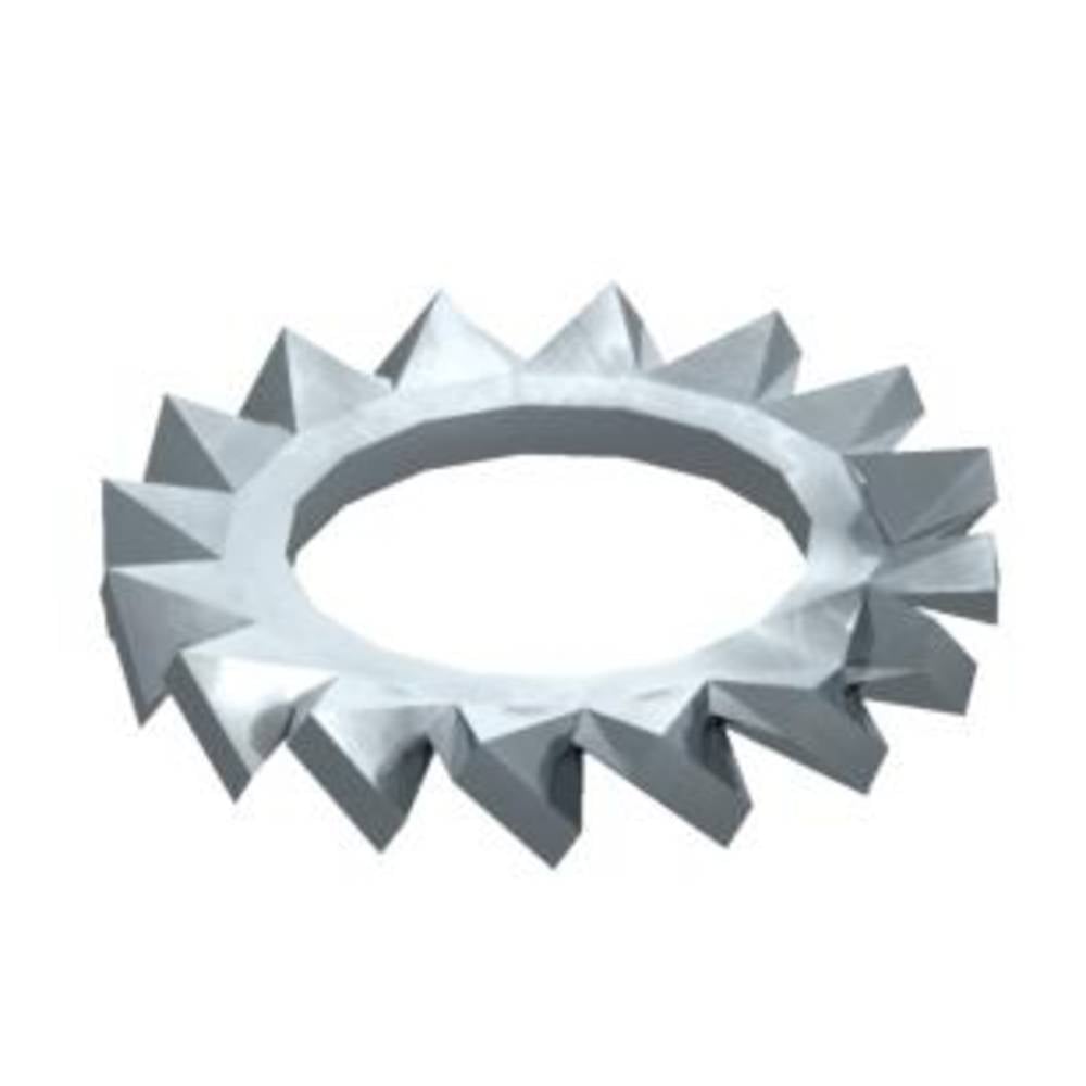 OBO Bettermann DIN 6798 A M6 G 3404064 Gekartelde schijven Binnendiameter: 6.4 mm M6 DIN 6798 Staal 100 stuk(s)