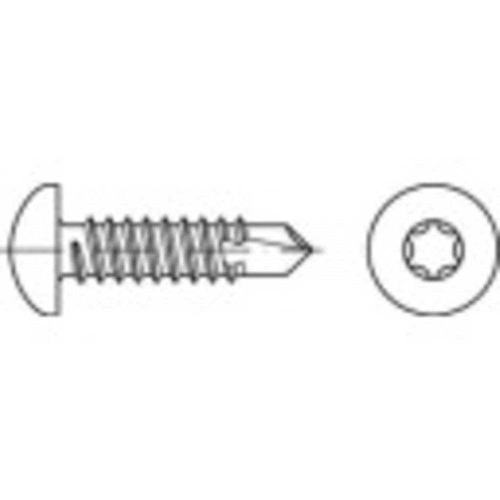 TOOLCRAFT 141614 Zelfborende schroef 4.2 mm 16 mm T-profiel DIN 7504 Staal Galvanisch verzinkt 1000 stuk(s)