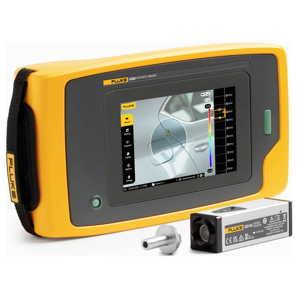 Fluke FLK-II500/SB140/FPC3 Geluidscamera Kleurenscherm 15.4 - 115.2 dB 2 Hz - 52 Hz USB-C