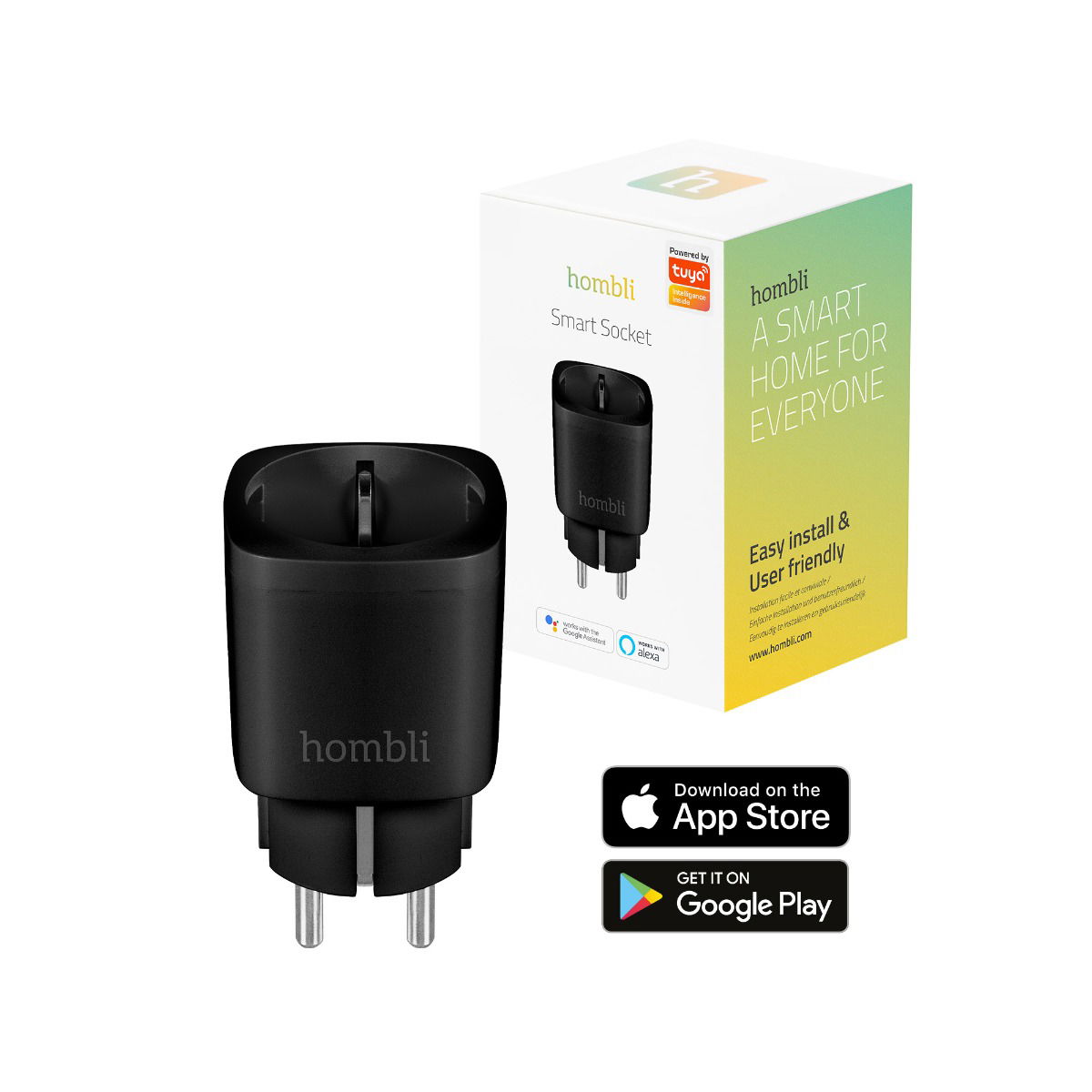 Hombli Smart Socket EU Black Stekker - 