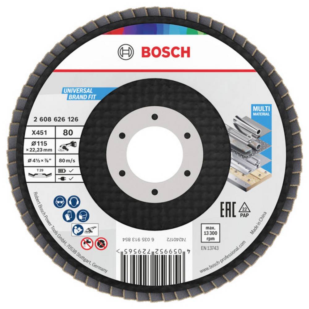 Bosch Accessories 2608626126 Lamellenschuurschijf Diameter 115 mm 1 stuk(s)