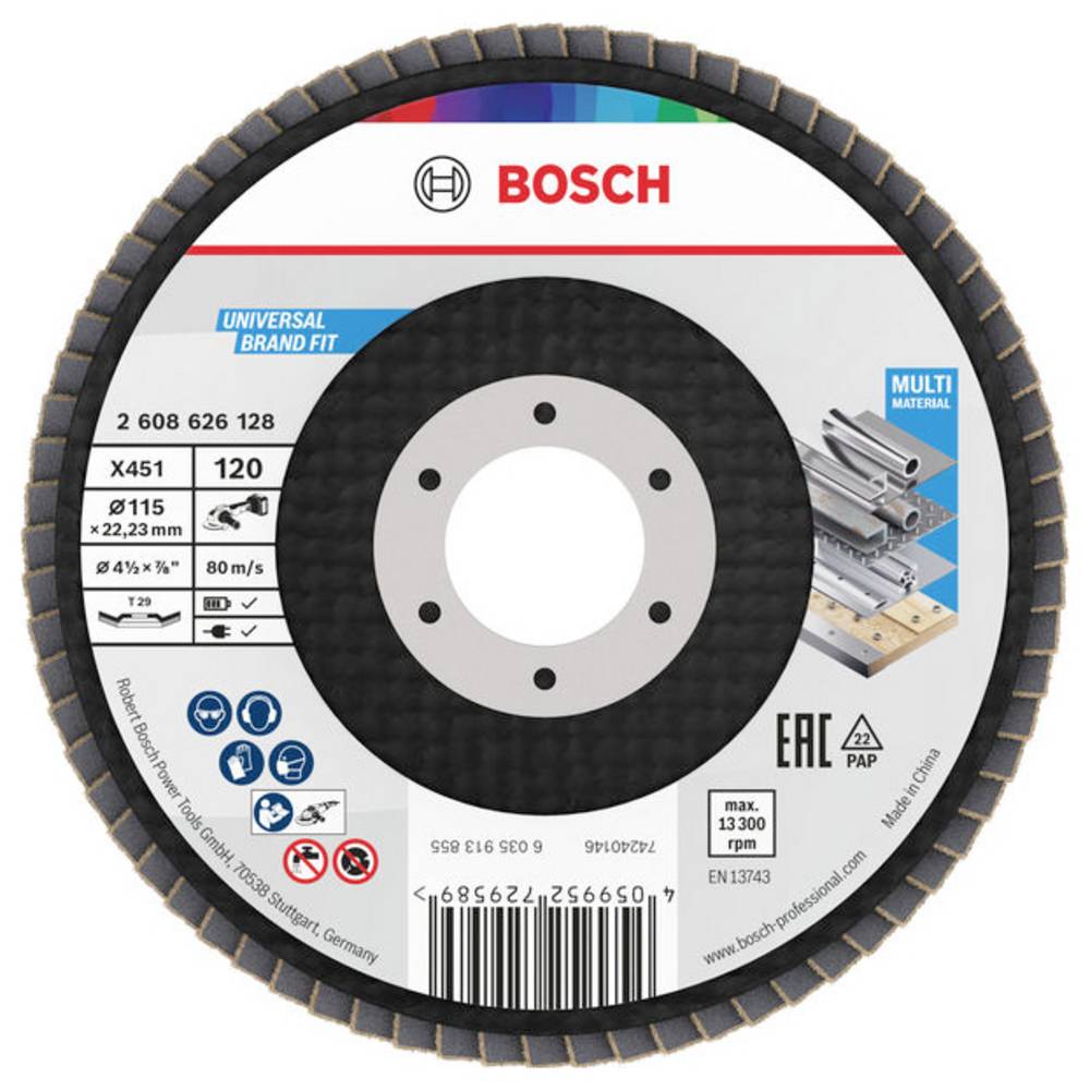 Bosch Accessories 2608626127 Lamellenschuurschijf Diameter 115 mm 1 stuk(s)
