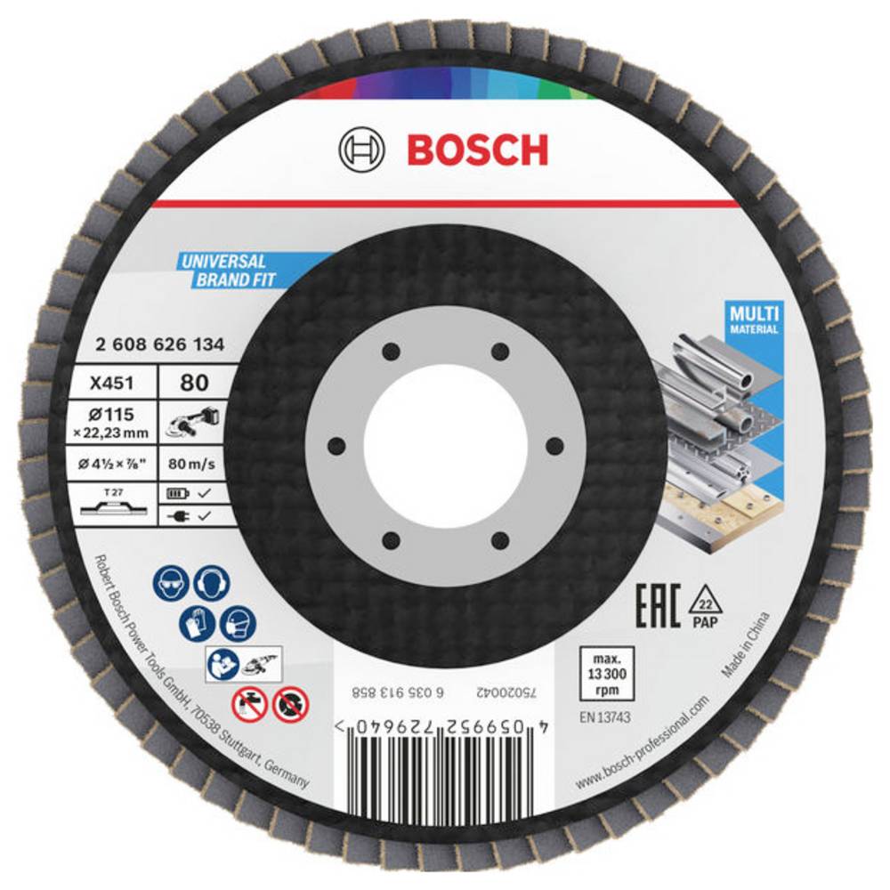 Bosch Accessories 2608626134 Lamellenschuurschijf Diameter 115 mm 1 stuk(s)