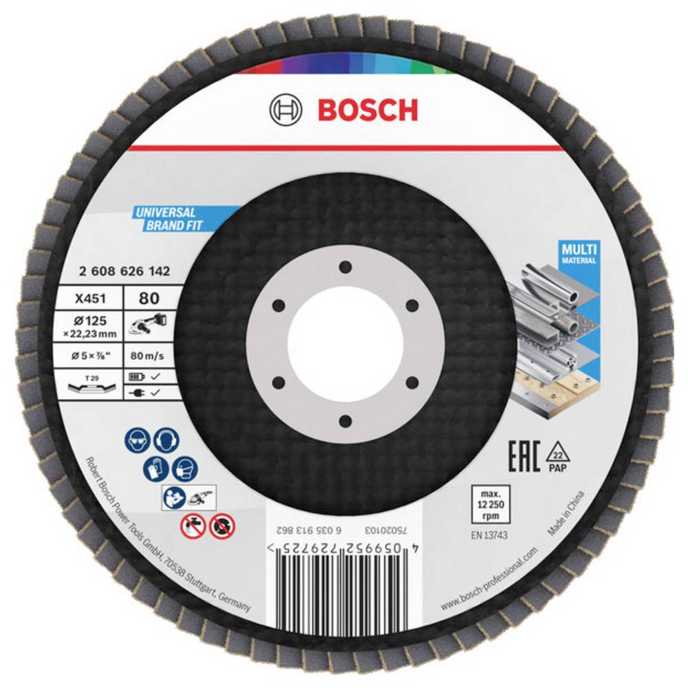 Bosch Accessories 2608626142 Lamellenschuurschijf Diameter 125 mm 1 stuk(s)