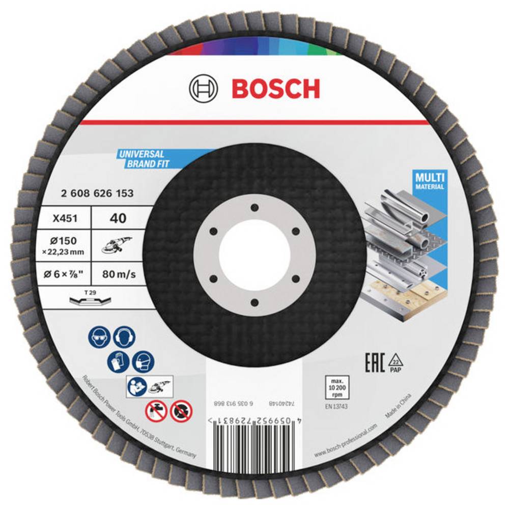 Bosch Accessories 2608626153 Lamellenschuurschijf 1 stuk(s)