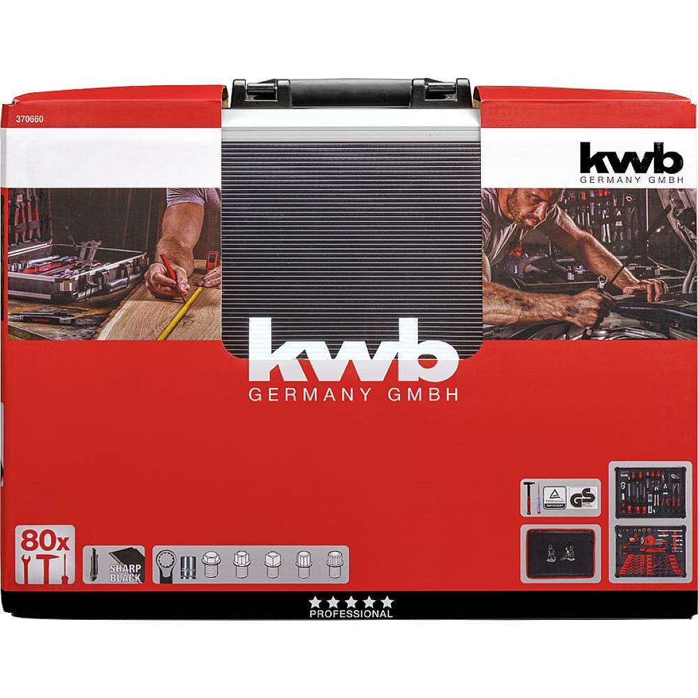 Kwb Gereedschapskoffer (gevuld) 80-delig