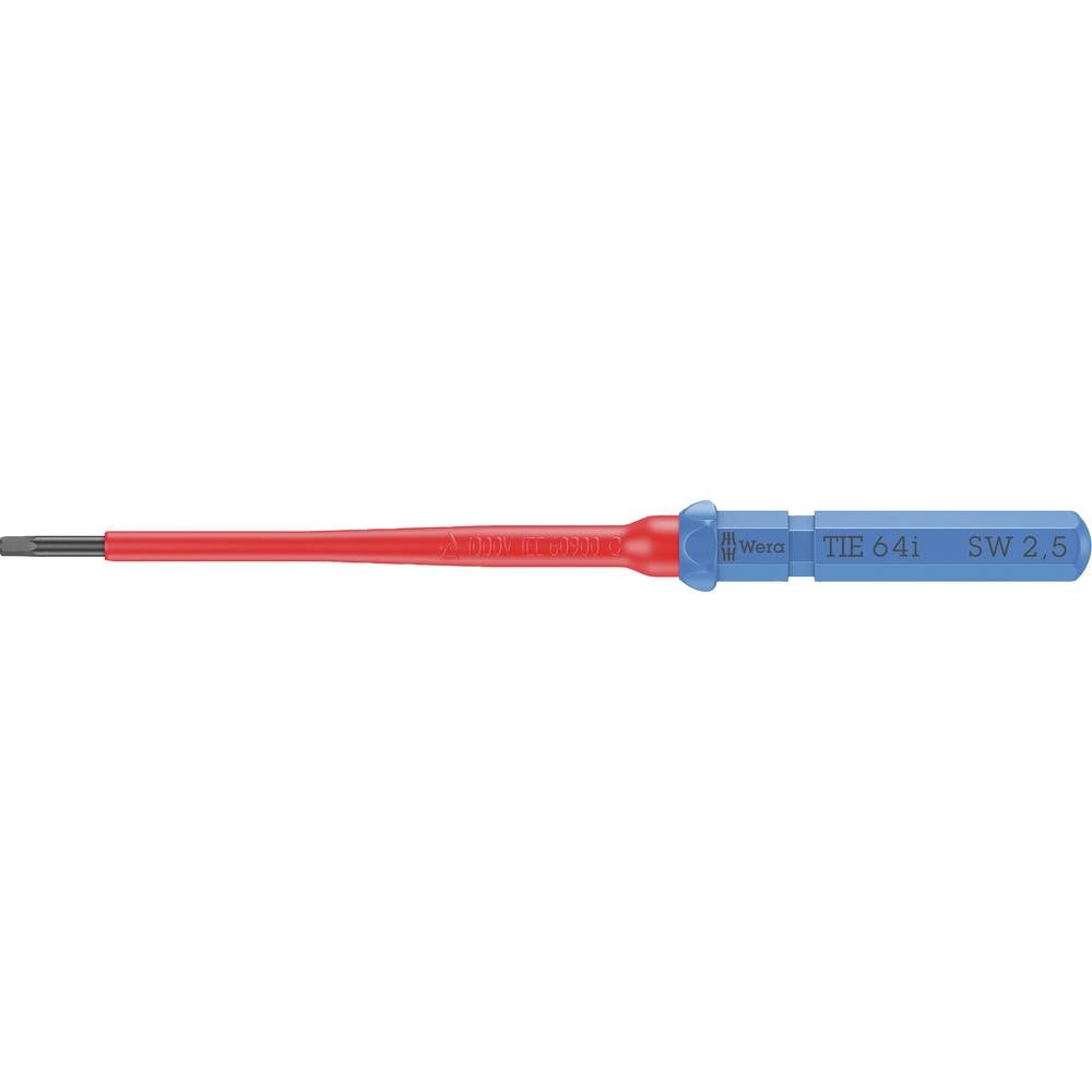 Wera Kraftform Kompakt VDE 64 i 2,5 x 157 mm TIE Elektronica Inbus Verwisselbare kling 2.5 mm
