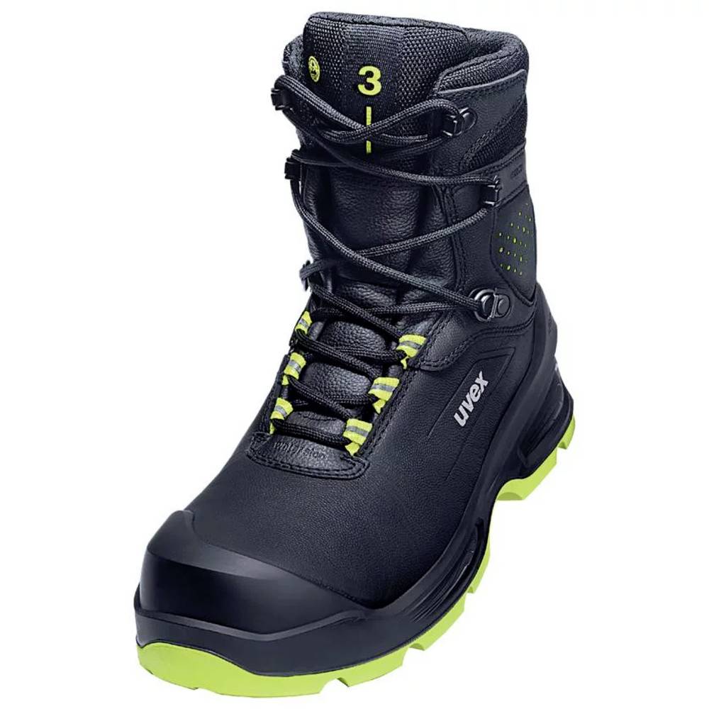 Uvex S3 PUR W11 6875241 Hoge veiligheidsschoenen S3 Schoenmaat (EU): 41 Zwart, Geel 1 paar