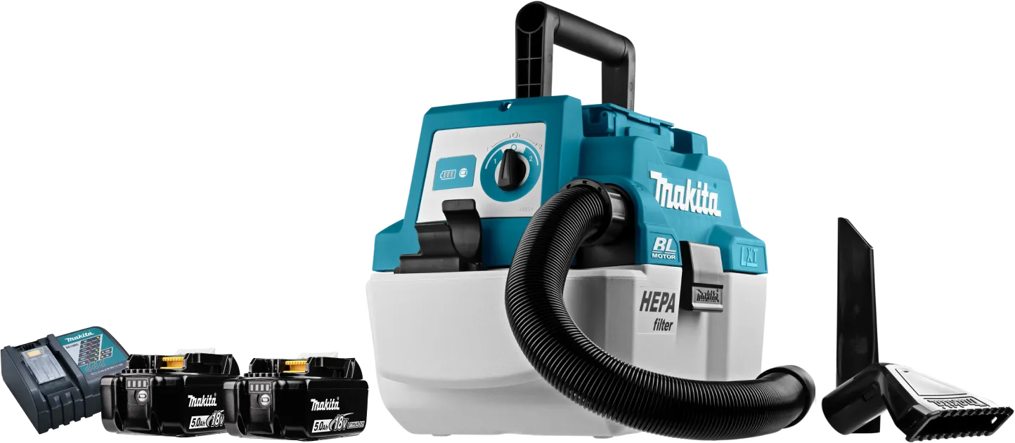 Makita DVC750LZX1 5,0 Ah Accu (2x) Starterspakket