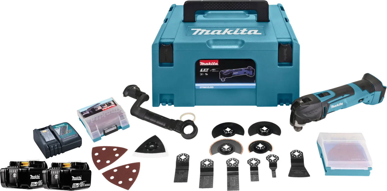 Makita DTM51ZJX3 5,0 Ah Accu (2x) Starterspakket