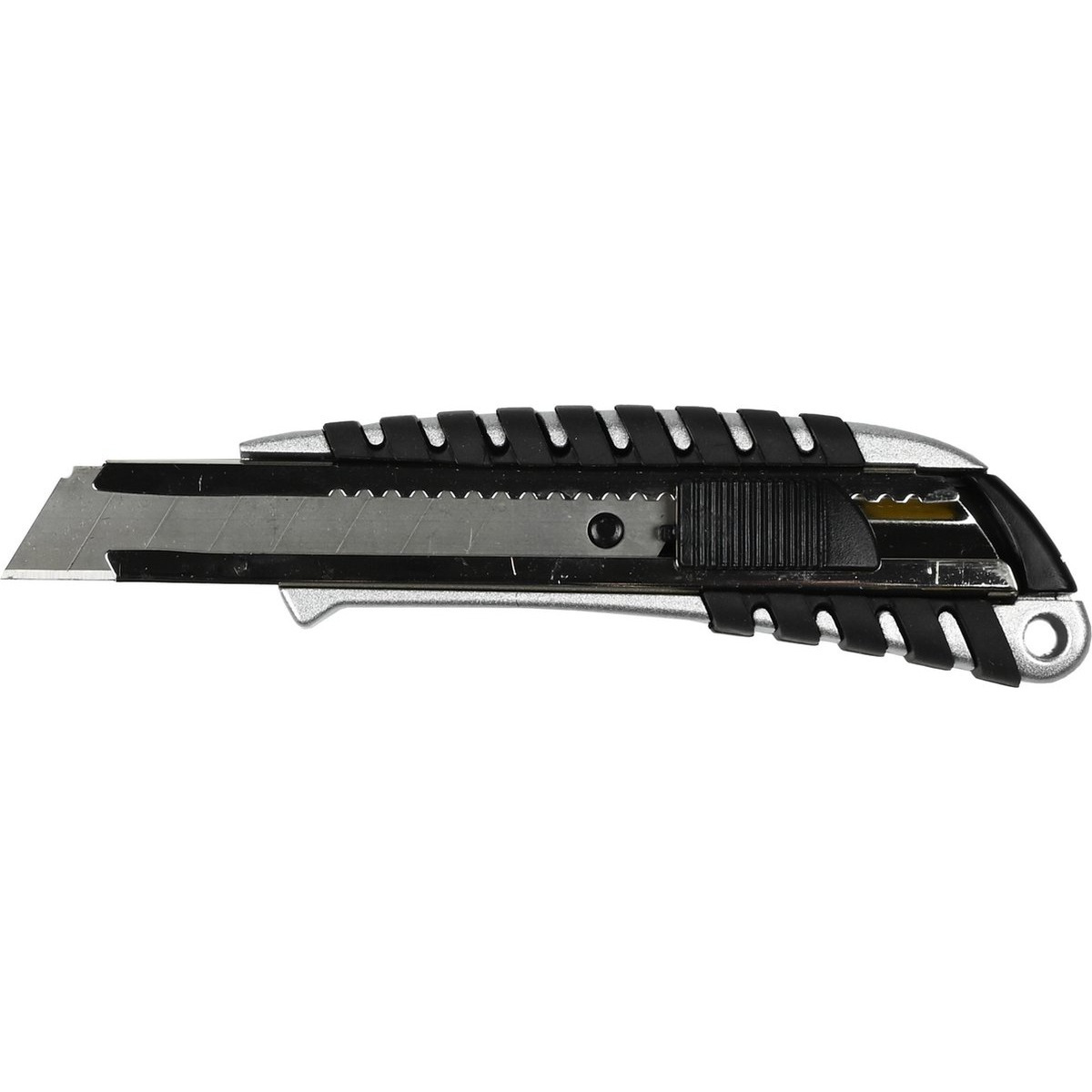 Benson Afbreekmes - snijmes - werkmes - 18 mm - zwart - anti-slip handvat - automatische vergrendeling -