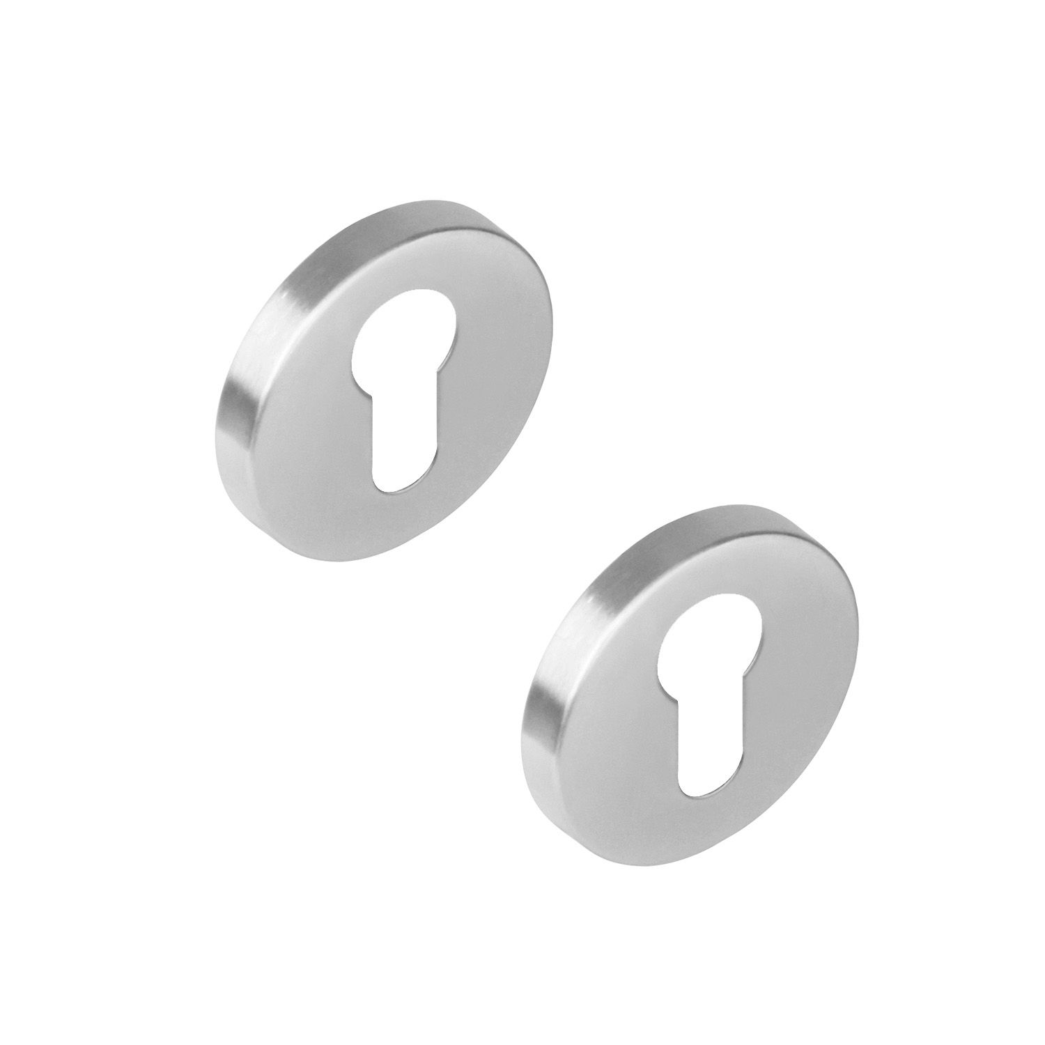 Intersteel rozetten met profielcilindergat verdekt 51x10mm ATP - RVS