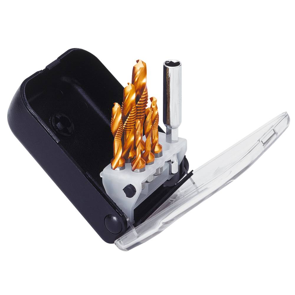 Exact 50902 Combinatietapboorset 8-delig Metrisch Rechtssnijdend HSS 1 set(s)