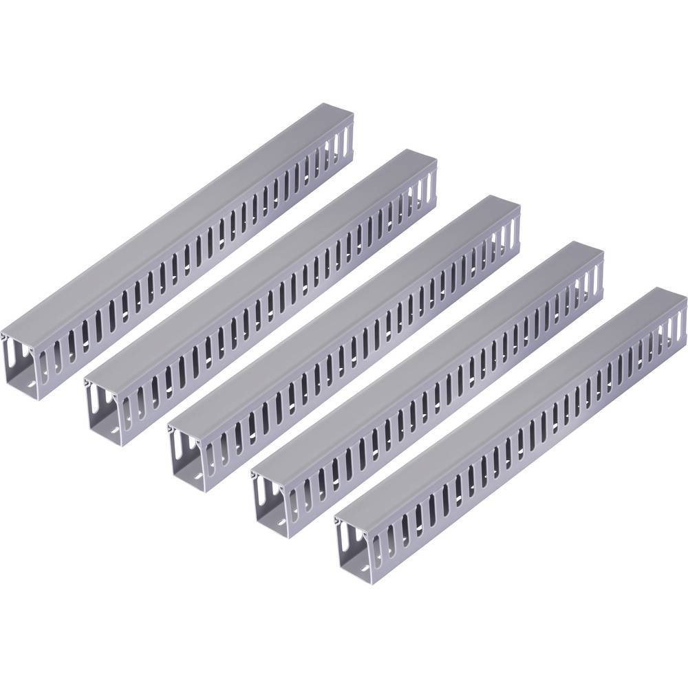 Sygonix SY-6801170 Kabelgoot (l x b x h) 2000 x 60 x 80 mm 5 stuk(s) Grijs