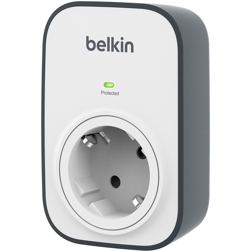 Belkin BSV102 SurgeCube-spanningsbeveiliger met 1 stopcontact Stekkerdoos
