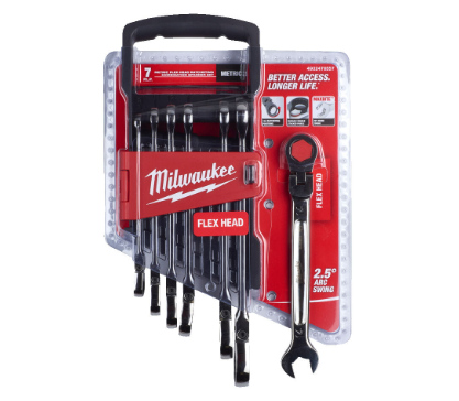 Milwaukee Maxbite Flex Steek Ratelsleutel Set - 7 st.