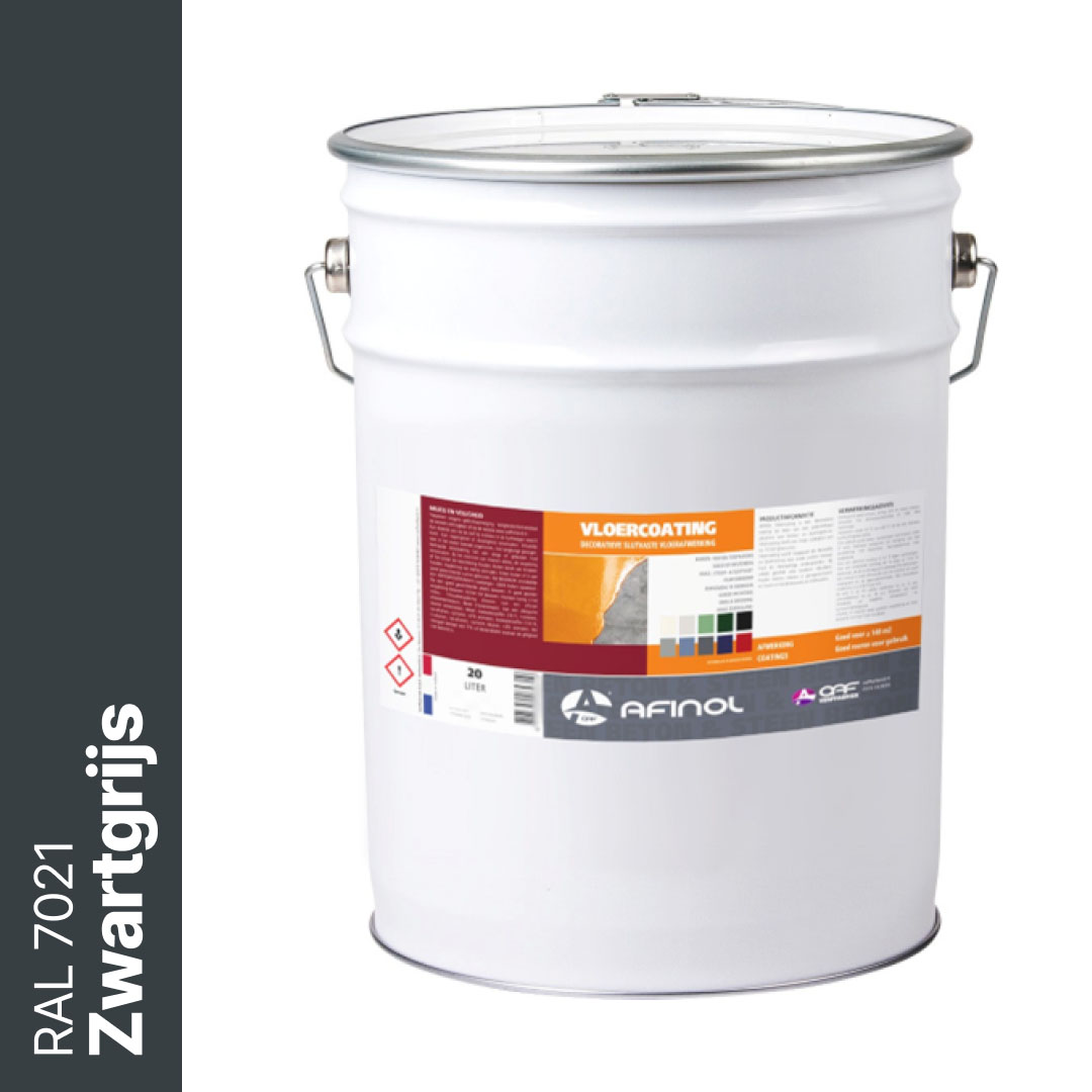 Afinol Vloercoating Zwartgrijs (RAL 7021) 20 liter