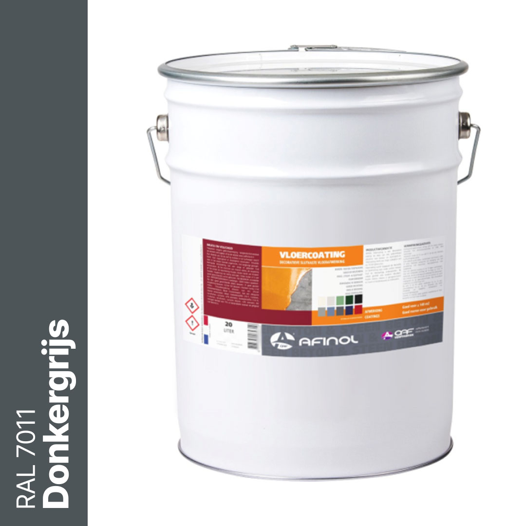 Afinol Vloercoating Donkergrijs (RAL 7011) 20 liter
