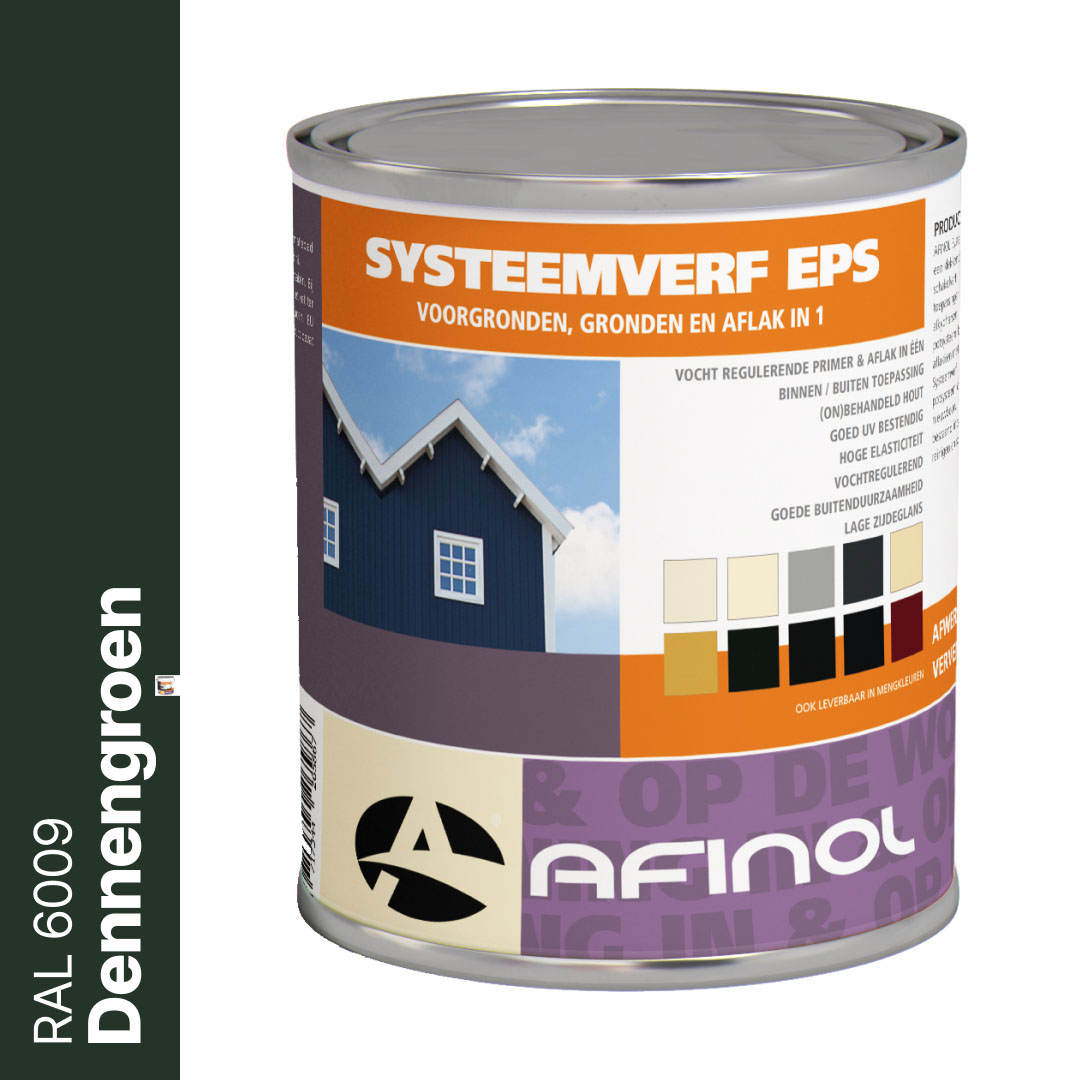 Afinol Systeemverf-Schakelverf Dennengroen (RAL 6009) 750 ml