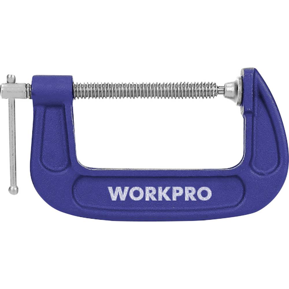 WorkPro WP232019 100 mm C-klem Spanbreedte (max.):100 mm Afmeting, lengte: 210 mm Afm. werkbereik:100 mm