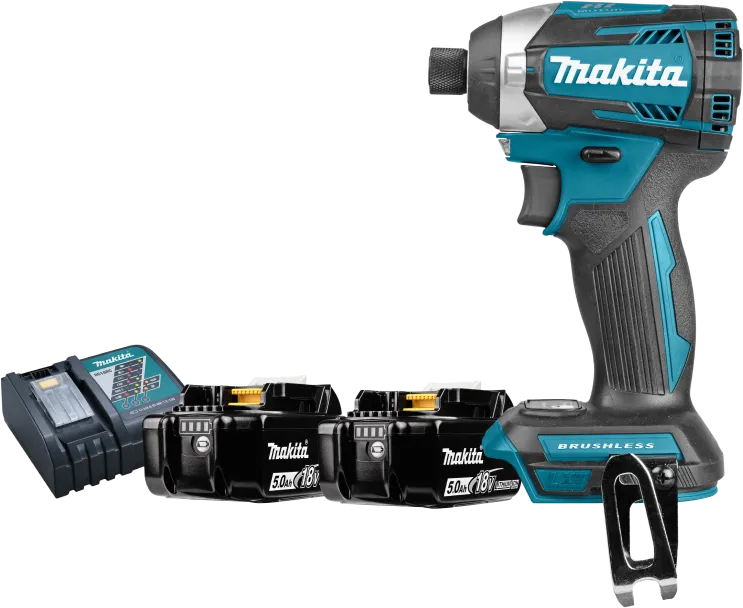 Makita DTD154ZJ 5,0 Ah Accu (2x) Starterspakket