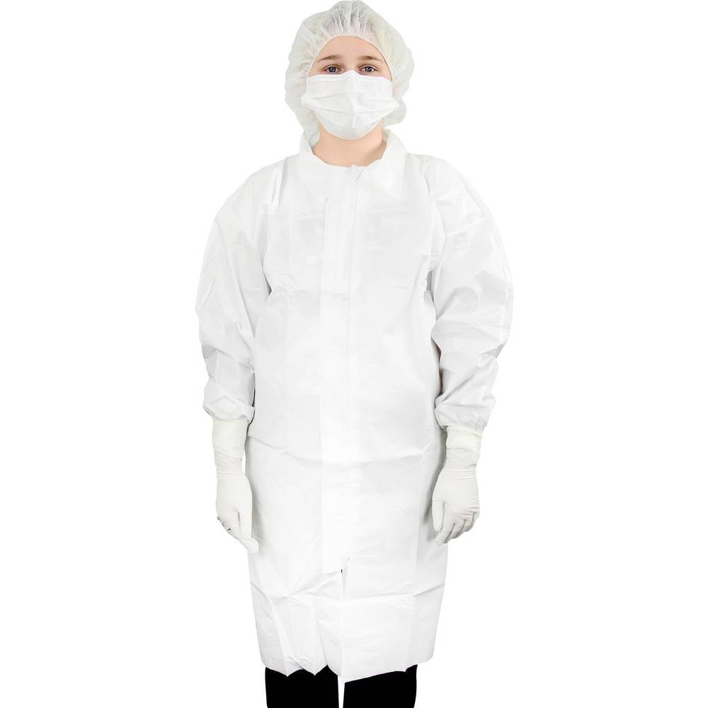 Antistat 600-5004E ische wegwerplaboratoriumkittel Maat: XL Wit