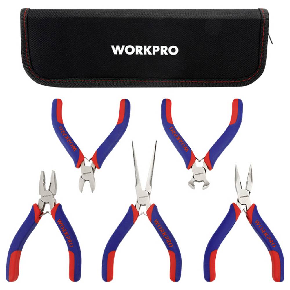 WorkPro WP201015 Mini-tangenset Universeel 5-delig