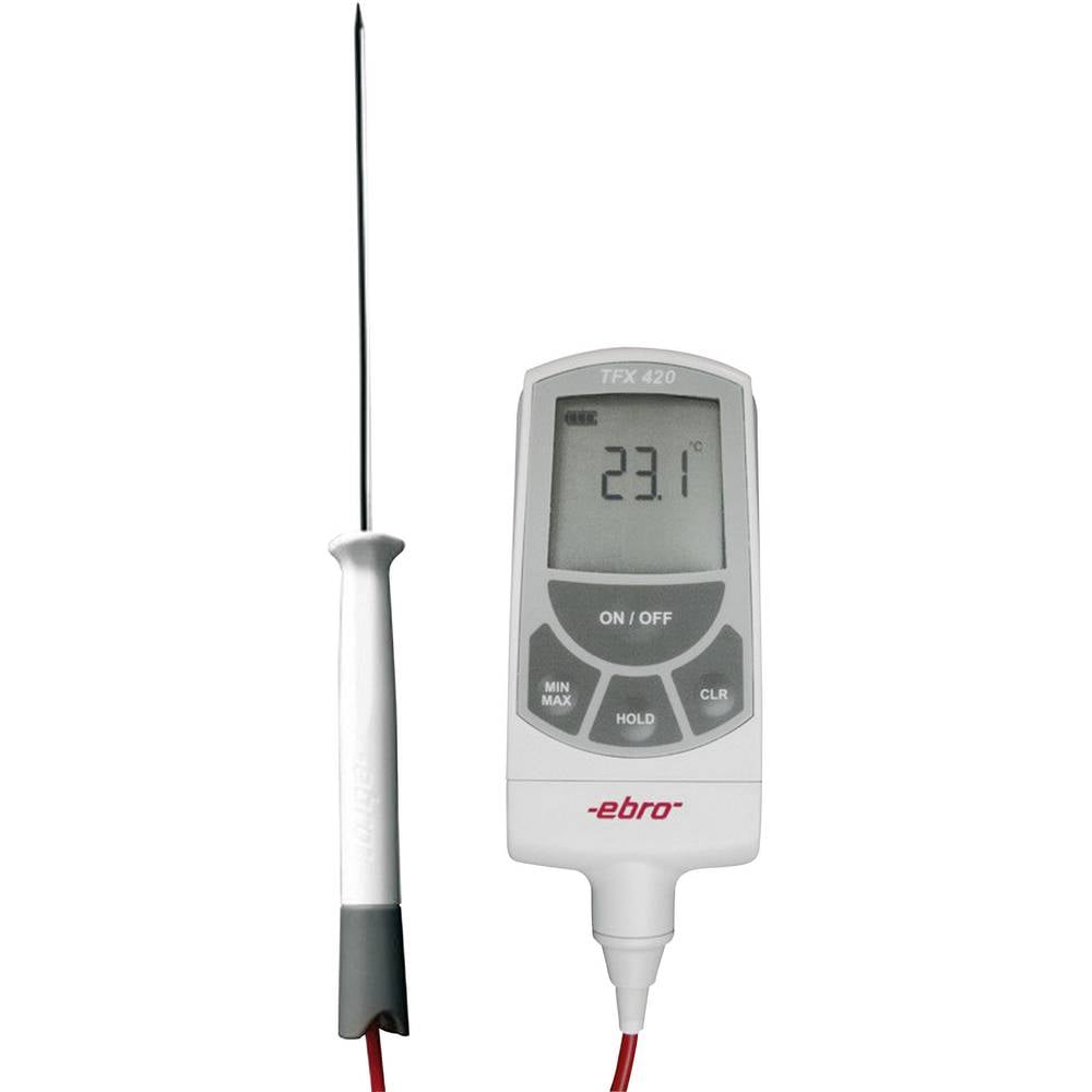 Ebro TFX 420 & TPX 400 Insteekthermometer (HACCP) Meetbereik temperatuur -50 tot 400 °C Sensortype Pt1000 Conform HACCP