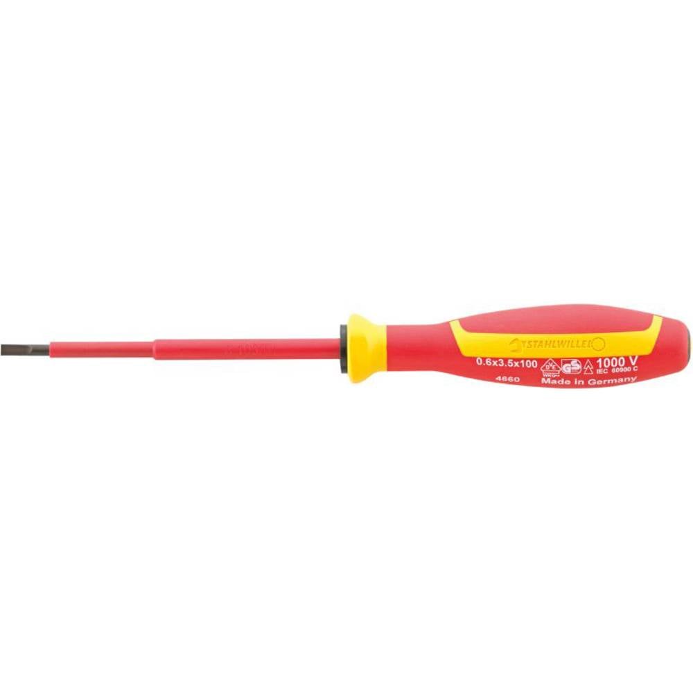 Stahlwille 4660 VDE 2 0,5X 3,0X100 VDE SCHLITZSCHRAUBENDREHER MIT DRALL-GRIFF Platte schroevendraaier