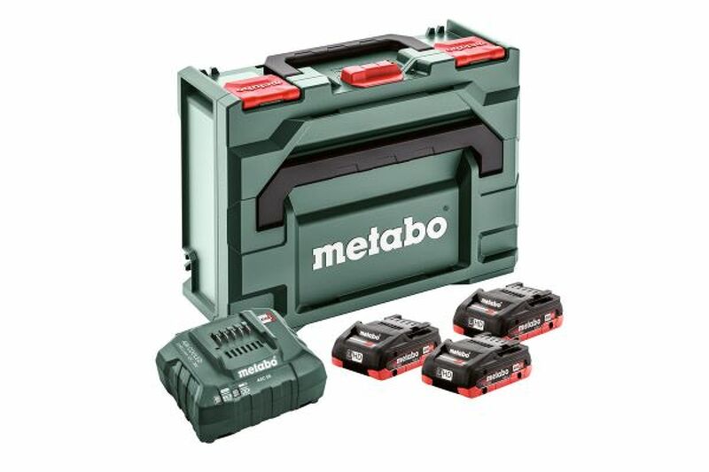 Metabo 685133000 18V LiHD Accu Starterset (3x LiHD 4.0Ah) + Lader In X