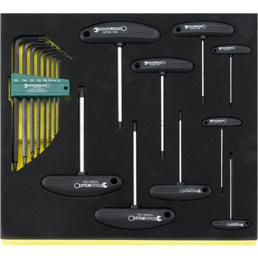 Stahlwille TCS 10769+10771/17 Haakse schroevendraaierset