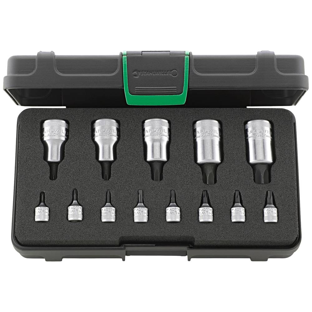 Stahlwille 54TX/44KTX/13 96011101 T-profiel Schroevendraaierbitset 13-delig 1/2, 1/4