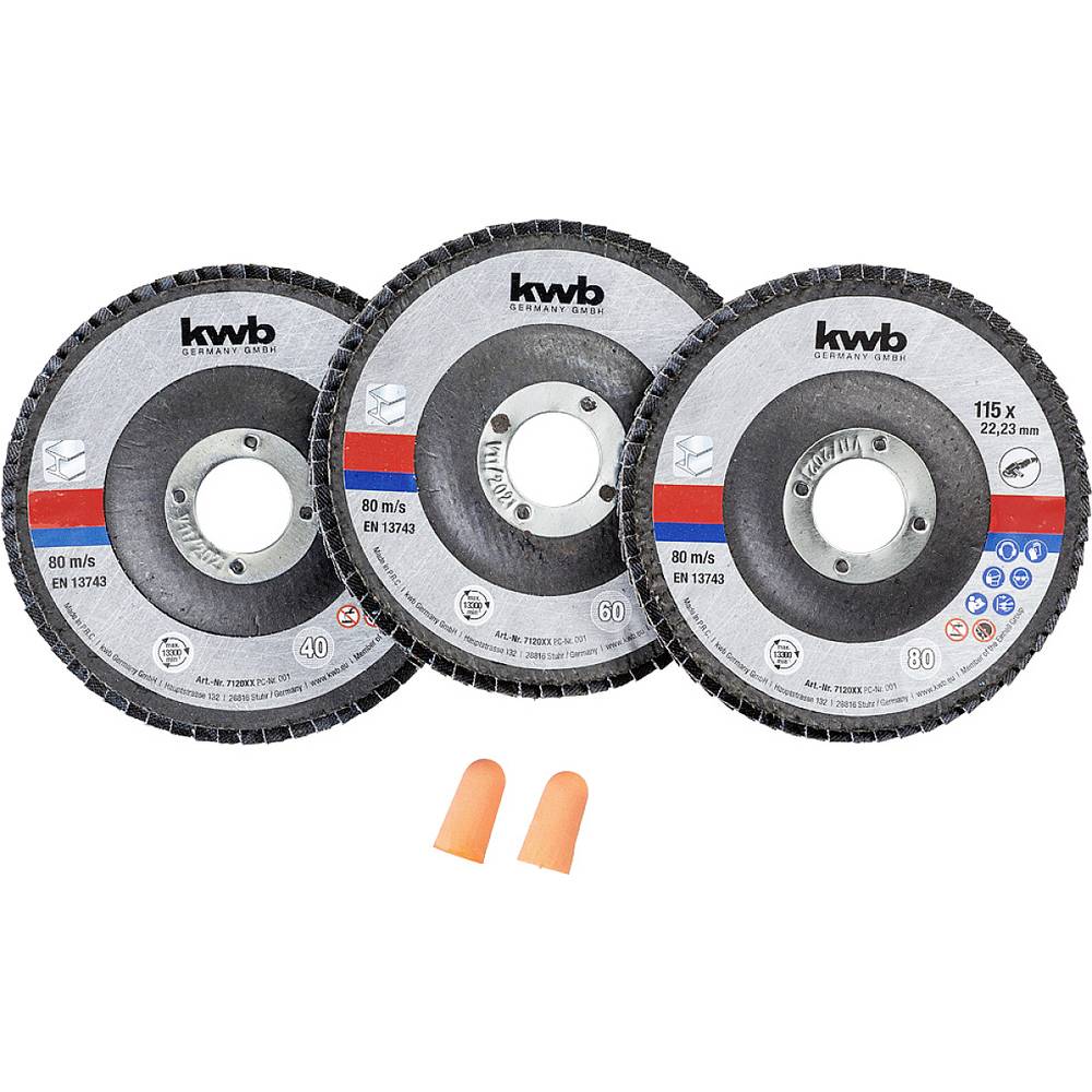 Kwb 712061 Slijpset 115 mm 3 stuk(s)