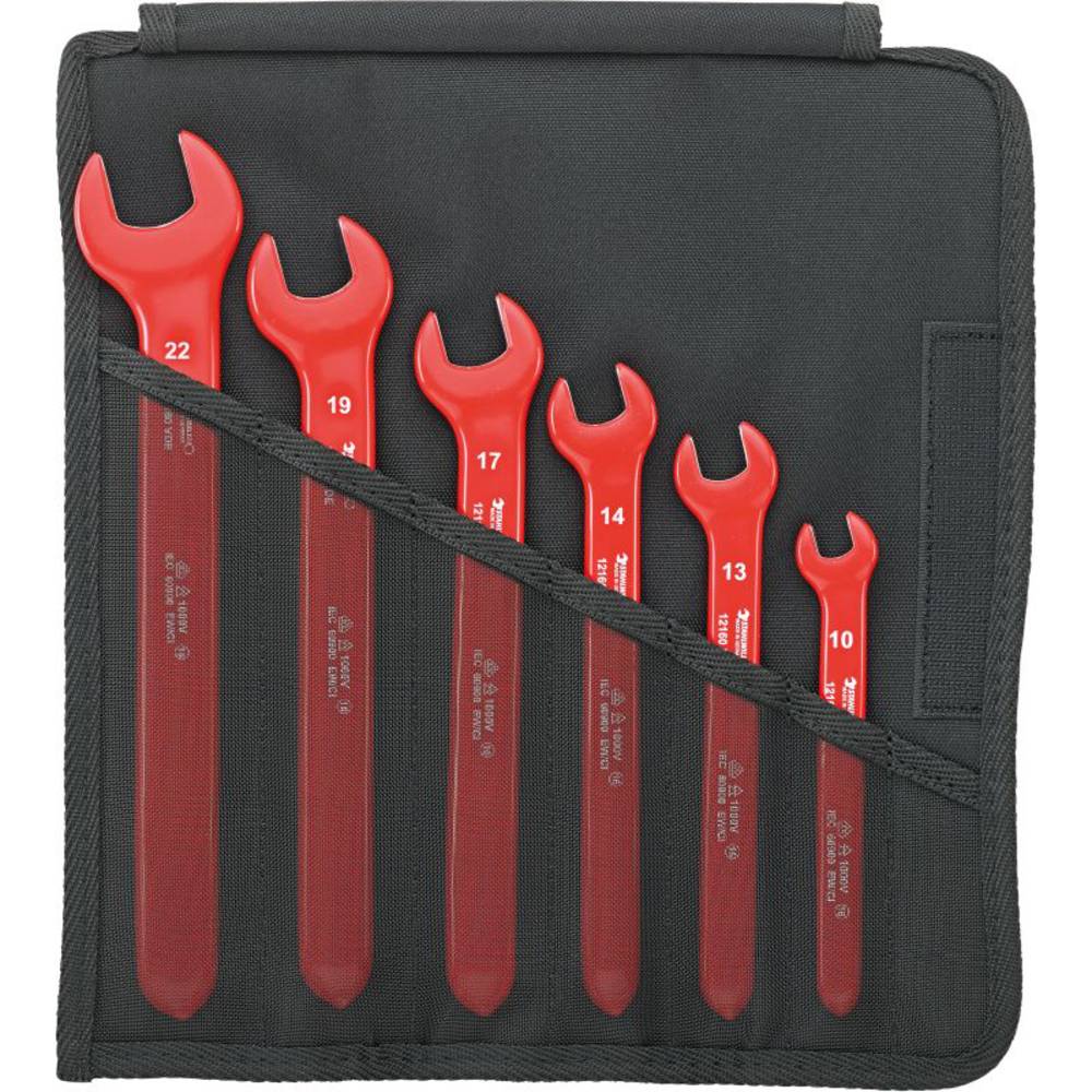 Stahlwille 96404301 12160/6 VDE Enkelvoudige steeksleutel Sleutelbreedte (metrisch) 10 - 22 mm