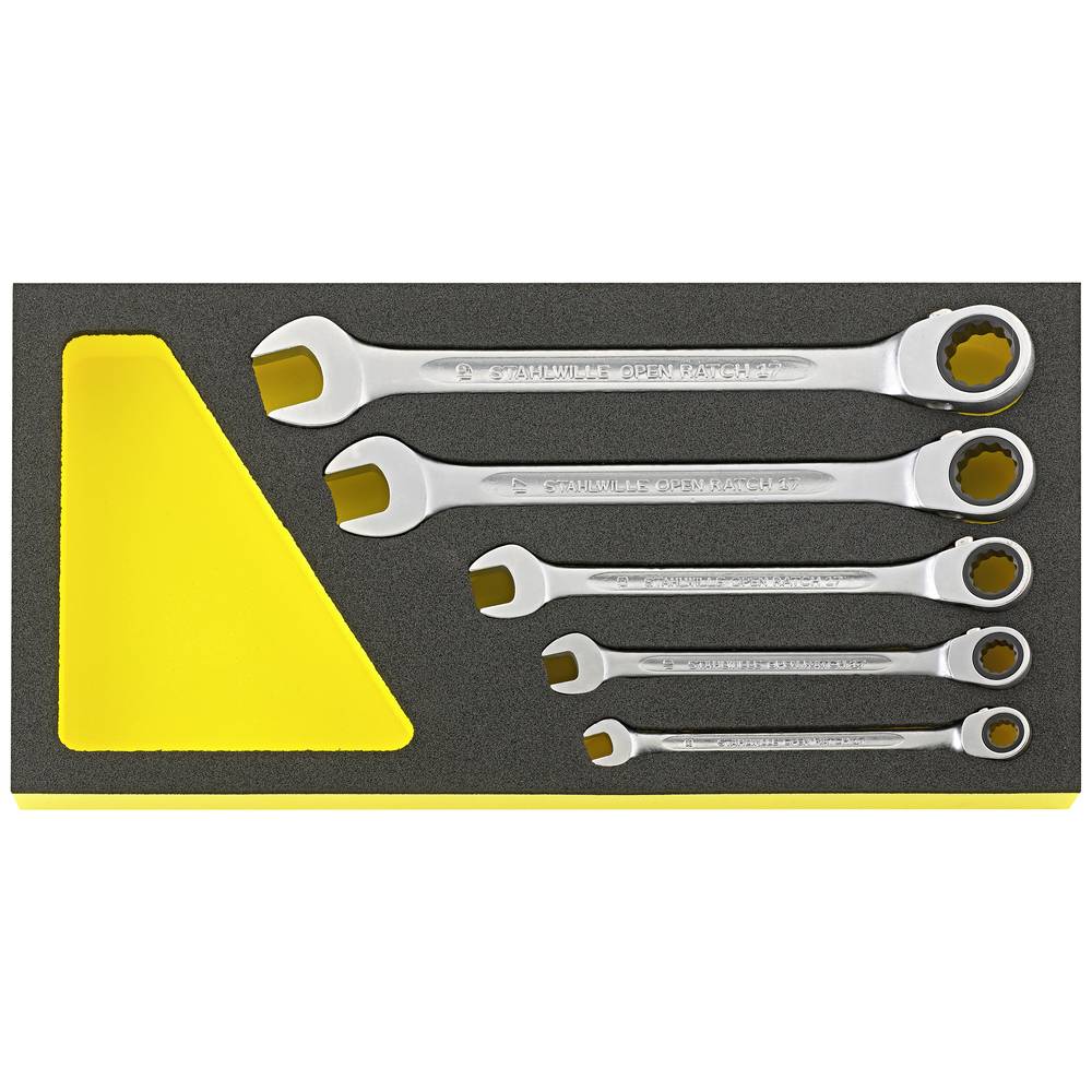 Stahlwille 96830650 TCS 17/5 Steek-ringratelsleutelset Sleutelbreedte (metrisch) 8 - 19 mm