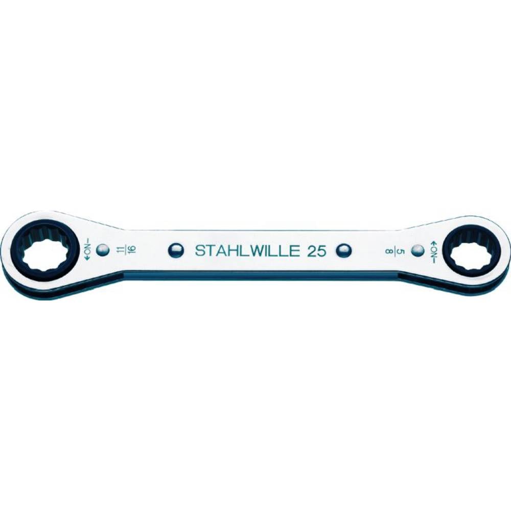 Stahlwille 41564246 25AN 13/16 X 15/16 RATSCHENRINGSCHLUESSEL Dubbele ringsleutelratelset Sleutelbreedte (inch) 13/16 - 15/16