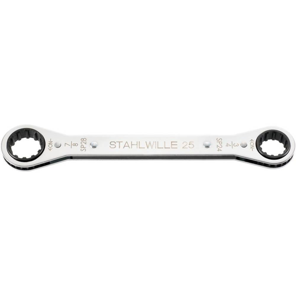 Stahlwille 41571214 25ASP 12 X 14 RATSCHENRINGSCHLUESSEL Dubbele ringsleutelratelset Sleutelbreedte (inch) 3/8 - 7/16