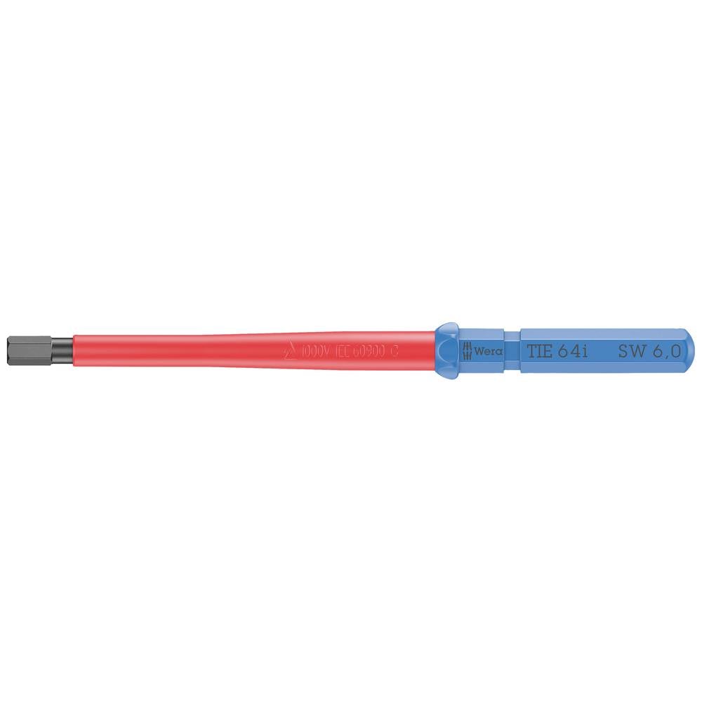 Wera Kraftform Kompakt VDE 64 i 6,0 x 157 mm TIE Elektronica Inbus Verwisselbare kling 6.0 mm