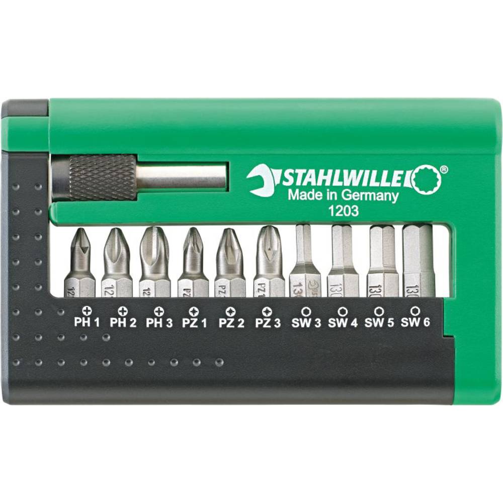 Stahlwille 1203 BIT-SET FUER ELEKTRONISCHE BOHRMASCHINEN 96080115 Bitset