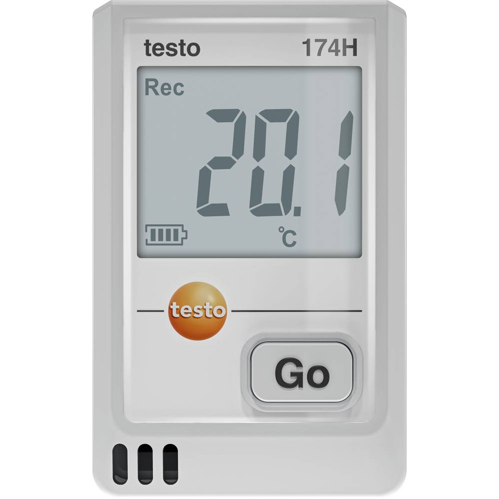 Testo 0572 1741 01 174 H Temperatuur datalogger, Vocht datalogger Te meten grootheid Temperatuur, Luchtvochtigheid -20 tot 70 °C 0 tot 100 % Hrel