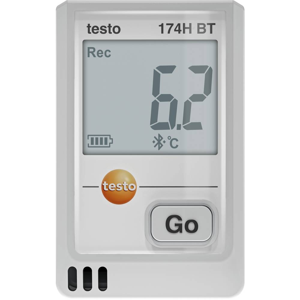 Testo 0572 1743 01 174 H  BT Temperatuur datalogger, Vocht datalogger Te meten grootheid Temperatuur, Luchtvochtigheid -20 tot +70 °C 0 tot 100 % Hrel