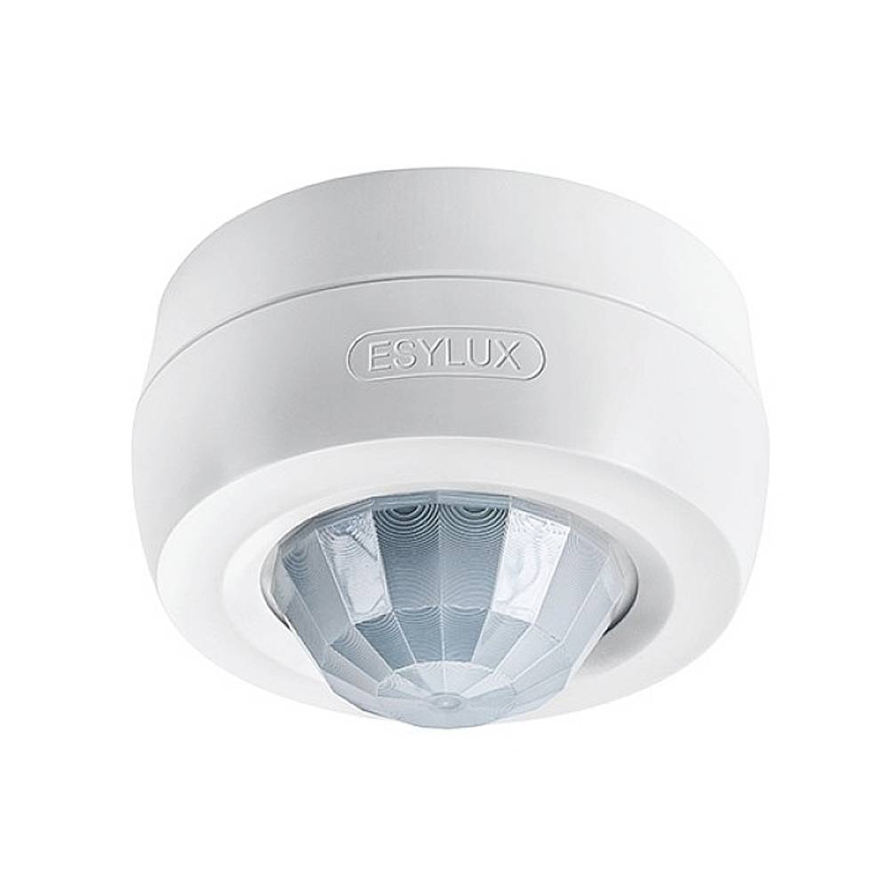 ESYLUX EB10431296 Aanwezigheidsmelder (plafond) Plafond, Opbouw (op muur) 360 ° Wit IP54