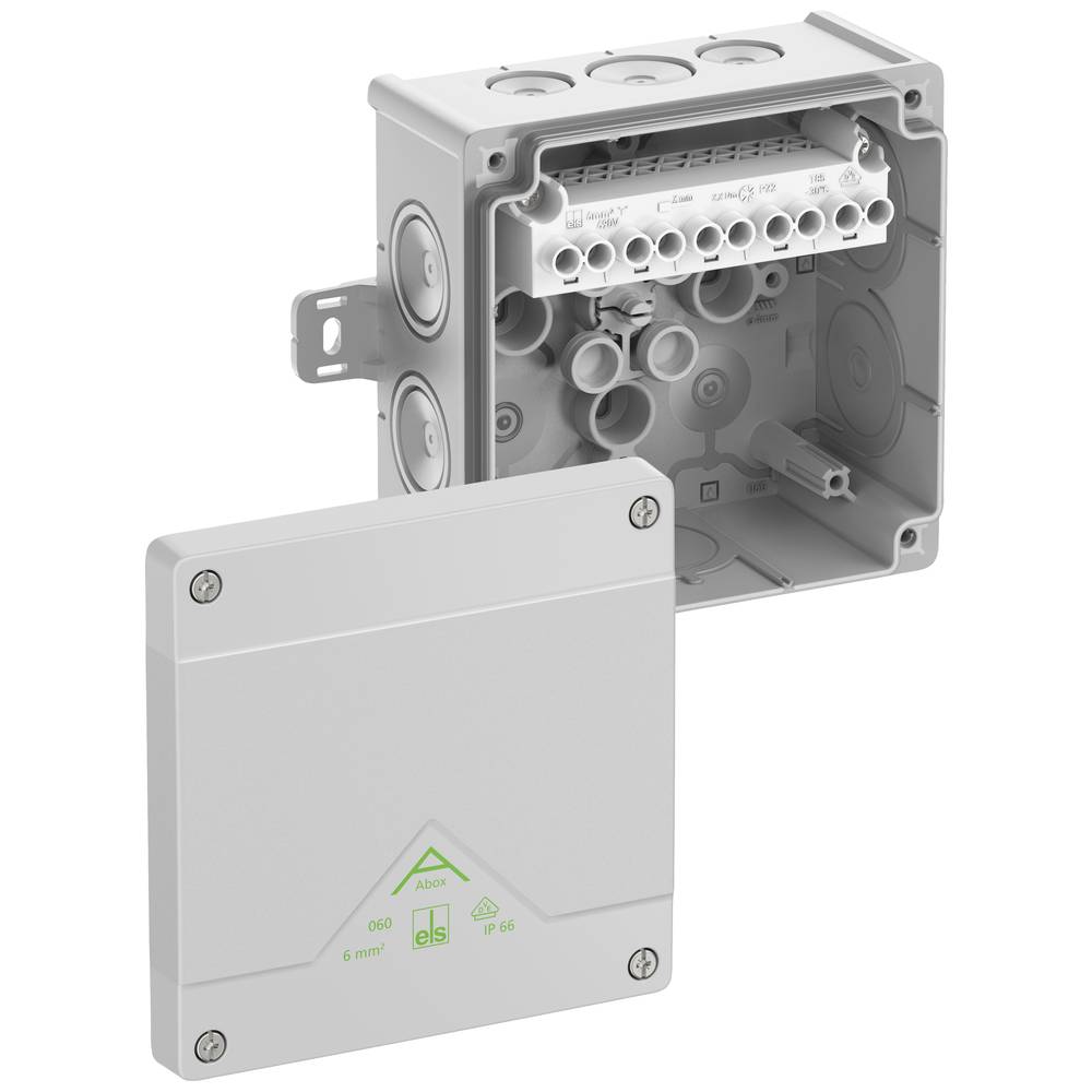 Spelsberg Abox 060 AB-6² Aftakkast (l x b x h) 127 x 127 x 70 mm Grijs IP66 1 stuk(s)
