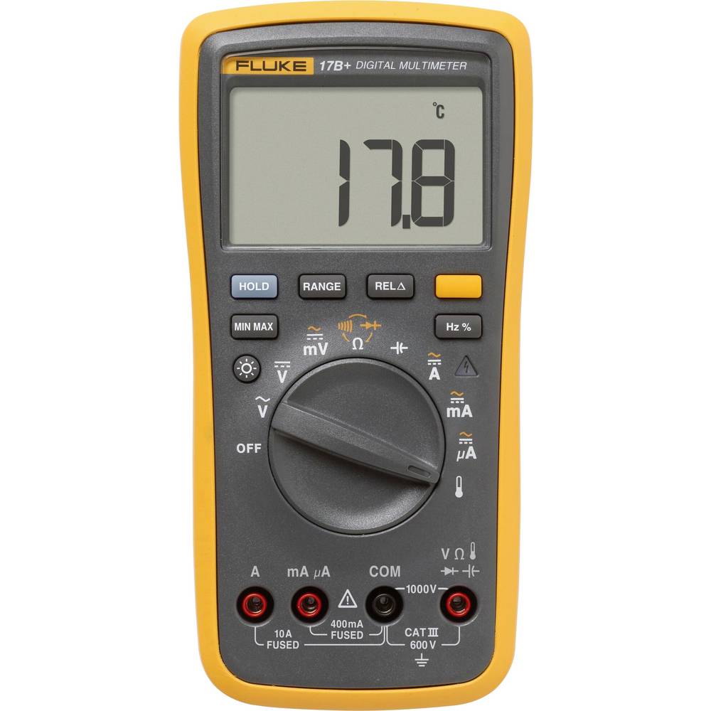 Fluke 17B+/EUR Multimeter Digitaal CAT III 600 V Weergave (counts): 4000