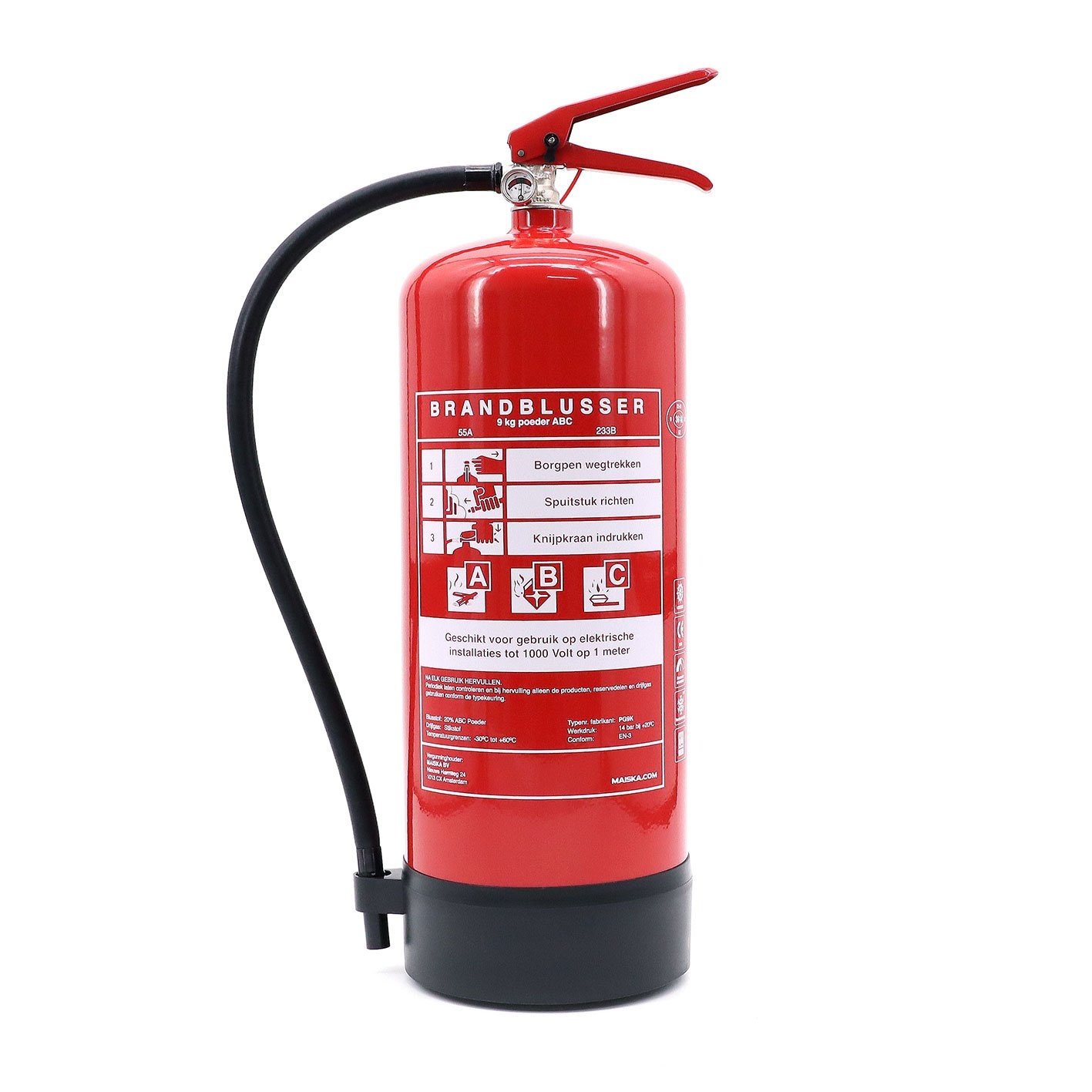 ARBOwinkel.nl Poederblusser 9 kilo - Poederblusser 9 kg