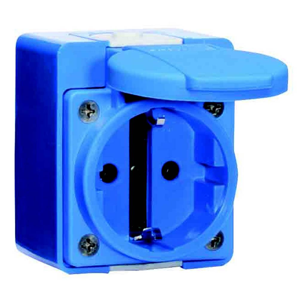 Bals Elektrotechnik 724 Geaard stopcontact IP44 Grijs