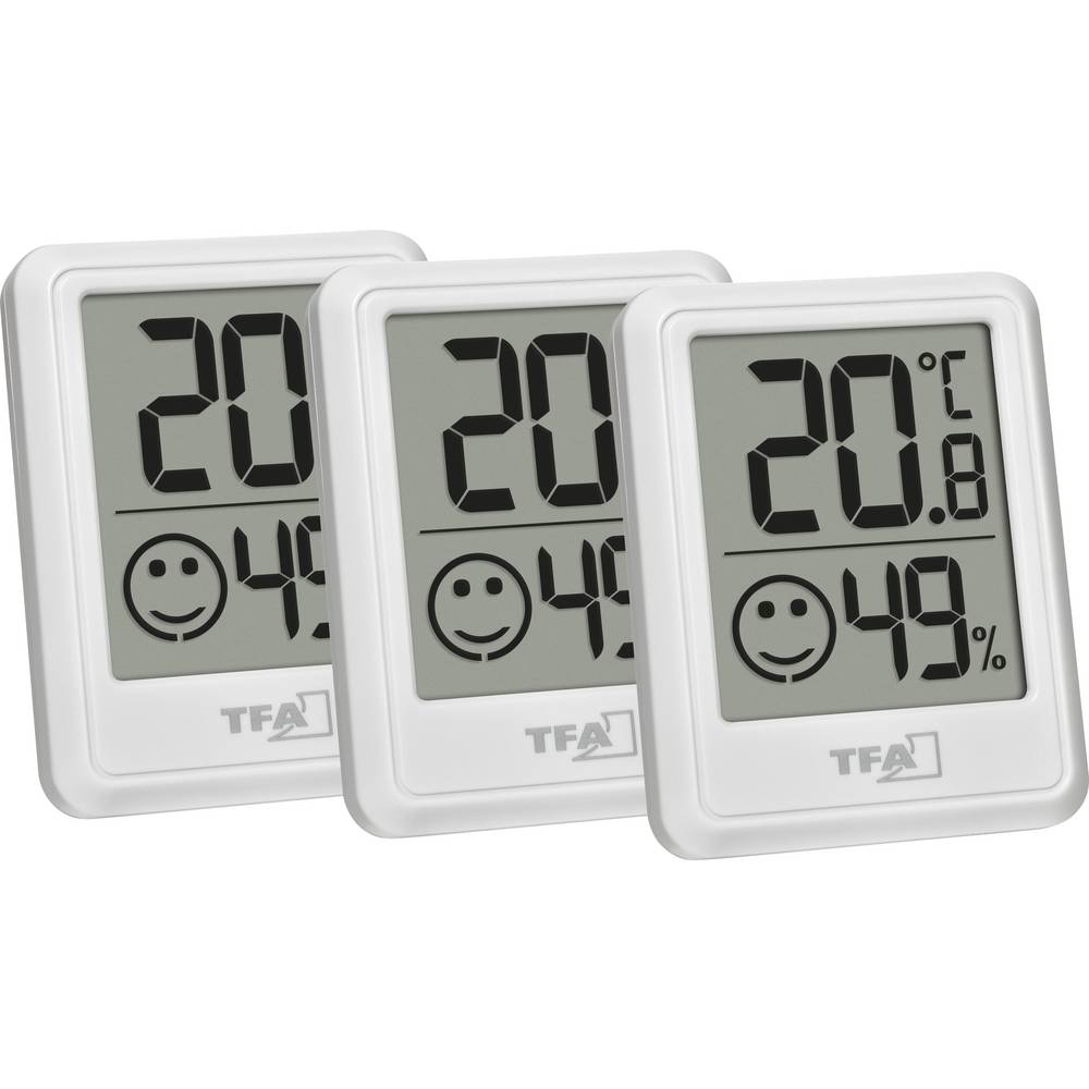TFA Dostmann 30.5060.02.03 Thermo- en hygrometer Wit