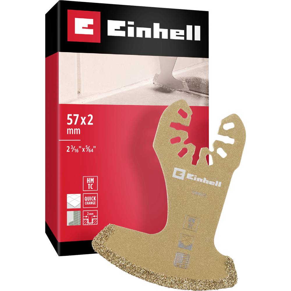 Einhell 708075 Segmentmesser HM 57mm Chroom-vanadium staal, Hardmetaal Zaagblad 57 mm 1 stuk(s)