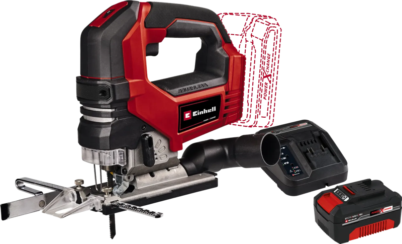 Einhell TP-JS 18/135 Li BL Solo +  18 V/4.0 Ah Starter Kit - Power X-Change
